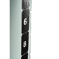 HellermannTyton 596-00383 ແທັກຟເຟດ ແທັກຟເຟດ, 1" x .5", PET, ສີດຳ, 2500/ມ້ວນ