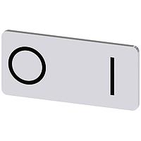 SIEMENS 3SU19000AC810QG0 ປ້າຍປ້າຍປ້າຍ, O I INSCR. LABEL,SILV 12.5 X 27MM,SYMB: O  I