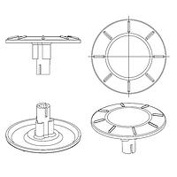 Grayhill 607702 ປຸ່ມຊັກຊອງຮູບສະກອງ, ປຸ່ມຊັກຊອງພາຍໃນ ພາຍໃນ ສີດໍາ 60C ສາຍສະແກດຍາວ 6 ນິ້ວ