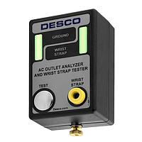Desco 98133 ຜະລິດຕະພັນຄວບຄຸມປ້ອງກັນສະຕາຕິກ AC OUTLET ANALYZER & WRIST STRAP TESTER, ອາເມລິກາເໜືອ