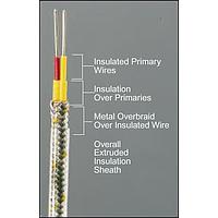 OMEGA EXPP-E-16-TCB-P-100 ສາຍຕໍ່ຂະໜາດສອງຂອງລະບົບອຸບປະກອນວັດອຸນຫະພູມທີ່ມີການຖືກຫຼັກສະຫຼຸບດ້ວຍສະຕິງທອງ (100 ft, ANSI, E, 0.19 x 0.26 in, 16 AWG, Solid)