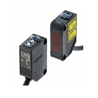 OMRON E3Z-LT81 ເຊັນເຊີ Photoelectric Laser ຂະໜາດກະທັດຮັດພ້ອມເຄື່ອງຂະຫຍາຍສຽງໃນຕົວ (Through-beam, 60000 mm, PNP)