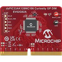 Microchip Technology EV02G02A ບອດສະແດງ dsPIC33AK128MC106 GP DIM