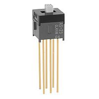 NKK Switches AS23AW ສະລາຍສະລາຍຍ່ອຍ Subminiature Slides DPDT ON-OFF-ON .098 ACTUATR EXTD PC .4VA