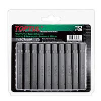 TOPTUL FSDB1204G 10mm Hex Shank Long Hexagon Insert Bits (10PCS)