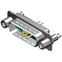 Molex / FCT 173107-1108 Mixed Contact D-Sub Connectors FCT ML DSUB STR PC PLG 7W2 W/SNAPIN