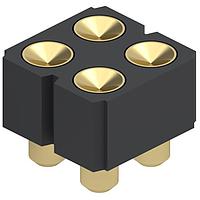 Mill-Max 419-10-204-30-007000 Headers .100" 4P2R SPRNG,SMT MATE W/.042" PLNGR