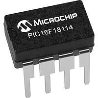 Microchip Technology PIC16F18114-E/P MCU's 7KB Flash, 512B RAM, 128B EEPROM, 12b Diff. ADCC, 2x16-bit dual PWM