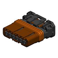 JAE Electronics MX80A06SZ1B ຕົວເຊື່ອມ CONN SOCKET HSG 6POS KEY B 2.54MM