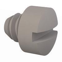 Essentra Components 010440F009 ກຸມສູກເຄື່ອງຈັກ Fillister Slotted, ກະທົບ #4-40, ຄວາມຍາວ 3/32