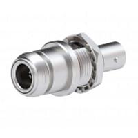 Radiall R191422000 ຕົວແປ RF - ລະຫວ່າງຊຸດ BNC FEMALE - N FEMALE BULKHEAD PANEL SEAL STRAIGHT ADAPTER