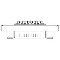 Molex / FCT 173110-0041 ຕູ້ຕໍ່ D-Sub - ຄວາມໜາແຮງມາດຕະຖານ FCT DSUB SDR PLG 15 PN SLD FMNT