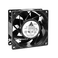 Delta Electronics, Inc. QFR0812UHEYDW ພັງລົມ Tubeaxial, 80x38mm, 12VDC, 105.21CFM, 13.8W, Ball, 4Leads, ເຄື່ອງຈັບລອດ Rotor, Tach/PWM