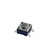 NKK Switches HP0315AFKP2-R ປຸ່ມສະຫນອງສະຕິກ SPST OFF-(ON) 3VA BLK FLAT BUTTON SMT