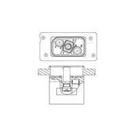 AMP Connectors - TE Connectivity 1604897-5 ຕູ້ປະກອບຕົວຕໍ່ ASY RECEPT PANEL MT 2 POS