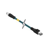 Molex 1201088454 ເຄື່ອງສາຍ Ethernet / ເຄື່ອງສາຍເຄືອກຕໍ່ CSE M12 ETH 4P DC MA STR RJ45 WSOR 5M