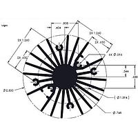 Wakefield Thermal 19755-XXL-AB W/O ANO ຮີດຊິນການລະດູຮ້ອນຮູບພັນສົມມຸດສໍາລັບ LED, ຮີດຍາວ 10 ນິ້ວ ບໍ່ມີການອະນອດສີດຳ