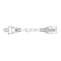 Volex VL-0124-02-200 ສາຍພະລັງງານ AC ລະດັບໂຮງໝໍ 18/3 SVT 60C HOSPTL 6FT 4IN (1.9m) ສີດຳ