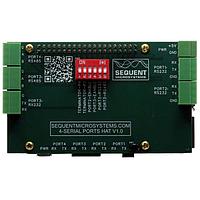 Sequent Microsystems SM-I-026 Sequent Microsystems ພອດຕໍ່ຕໍ່ສີຣີອລ 4 RS485 ແລະ RS232 ທີ່ສາມາດຊຸມກັນໄດ້ HAT ສໍາລັບ Raspberry Pi