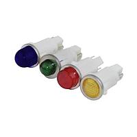 VCC 1092QA6-125VAC ອິນດິເຄເຕີ .5in 125VAC TAB HI DOME ສີຟ້າ