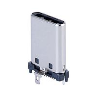 Same Sky (formerly CUI Devices) UP32-C-F-G-FL-2-P24-TR USB ປະເພດ C Type C, ສາຍຟຣີ, ກະດູກທອງ 3u, ຝາ, 24 ຂາ, T&R