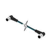 Molex 1201080172 ເສັ້ນສາຍອ່ານສະເຫຼີມ / ເສັ້ນສາຍກະທົບ MIC 4P M/MP 90/90 D-CODED 10M TPE