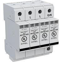 CITEL DS74US-277Y ອະຊີພະເວີດິນແຣວ AC Power Din Rail AC Power Surge Suppressor, 70kA max, 480/277V, ເຟສເດີຍ, 4P