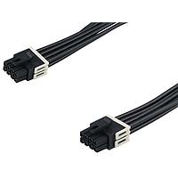Molex 226199-1084 ການປະກອບສາຍສະແຕນລະດັບ Micro-Fit+ F ເຖິງ Micro-Fit+ F OTS Cbl Asmy DR 600mm lgt Tin Plt 8 Ckts ສີດໍາ