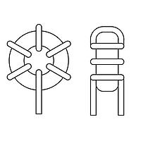 JW Miller 2000-180-V-RC Toroidal 18uH 20% ຕັ້ງພູມຕົວ