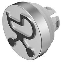 EAO 84-7205.806A ຕົວຊີ້ວັດຕິດຕັ້ງບົດປະຕິບັດ / ຕົວຊີ້ວັດສະຫນັບສະຫນູນສະຫນັບ LENS RAISED AL NATURAL ANODIZED