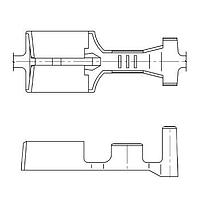 Yazaki 71162874 ຂໍ້ຕໍ່ TERM 250 X FEM 6.3MM UNSLD