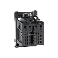 Molex 160028-0011 ຮູງຮັບ Receptacle stAK50h Hybrid Rcpt 32Ckt ສີດຳ ກະແຈ 1