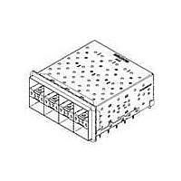 Amphenol Commercial Products U86D442710121 SFP SFP PLUS 2X4 ຄອມໂບ ELASTMERIC 2 LP/PORT
