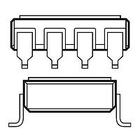 Broadcom 5962-9314002HPC MOSFET Output Optocouplers 90V/1.0 ohm MOSFET ປິດກັນຢ່າງແບບຮົມເຮັດຕິກ