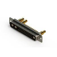 EDAC 627-25W3622-5T1 ຕົວເຊື່ອມຕໍ່ Mixed Contact D-Sub Connectors Vertical Combo Dsub