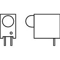 Dialight 551-0407F ຕົວບອກກະບອດວົງຈອນ LED HI EFF ແດງກະຈາຍ