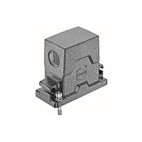 HARTING 19405100512 Hoods 10B HPR ຮູດຄອມແພກ HC (ກວ້າງ), ລອກດ້ວຍກຸ່ມສະໝຸດ, ທາງເຂົ້າດ້ານ, M32