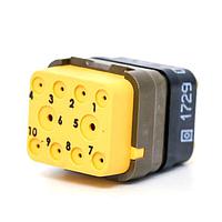 DEUTSCH - TE Connectivity DMC-M99-10PNE ຕົວເຊື່ອມມີມາດຕະຖານ MIL ຮູບສີ່ແກ້ວ DMC INS P 10C 8#20 2#16 N WC E