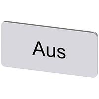 SIEMENS 3SU19000AC810AC0 ປ້າຍປ້າຍຊື່, Aus INSCR. LABEL, SILVER 12.5 X 27MM, AUS