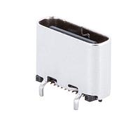 Same Sky (formerly CUI Devices) UJ32-C-V-G-TH-6-P24-TR USB ປະເພດ C ປະເພດ C, 3.2, ຕັ້ງພູມ, ກະດານທອງ 3u, ຜ່ານຮູ, 6.4mm, ສະຫນອງ, 24 ຂາ, T&R