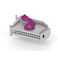 AMP Connectors - TE Connectivity 2050723-4 ຝາປົກຄົງຕົວເຊື່ອມຕໍ່ Rack & Panel ສໍາລັບ MQS HSG 2x16 POS ASSY