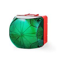 Auer Signal 874166405 ໄຟແສງ LED ສະຫຼຸບ / ກະຕຸ້ນ QDS LED steady/flashing beacon 24 V AC/DC ສີຂຽວ, ສີແດງ (RAL 3000)