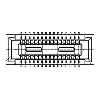 Hirose Electric DF40TC(3.5)-30DS-0.4V(58) ບອດຕິດບອດ BOARD TO FPC CONN, RCPT, 30POS