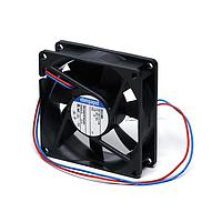 ebm-papst 8414NHU ພັງລົມ Axial Fan DC Tubeaxial Fan, 80x80x25mm, 24VDC, 46.5CFM, 2.4W, 37dBA, 3600RPM, Ball, IP68