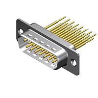 Molex / FCT 173109-0934 ຕູ້ຕໍ່ D-Sub - ຄວາມໜາ້ນມາດຕະຖານ FCT DSUB WIREWRAP RCPT 15 PN