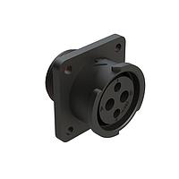 Amphenol SINE Systems FLS014N2S03-PM ຕົວເຊື່ອມ 4 (2+2) ຕຳແໜ່ງ ກົງສີ່ແຂນ ຮັບສະບັບ