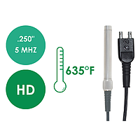 Dakota T-042-2700 Dual Element Thickness Transducers (Hi Temp - 340°C / 650F / HD / EE, 5MHz, 1/4")