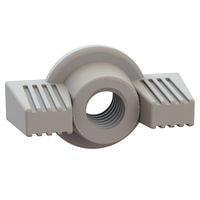 Essentra Components 06M040070DWN ກຸມມືກົດ Wing Nut Deco Wing Nut, M4 X .7 Thread, 8mm Height