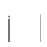 GCT (Global Connector Technology) CABLE 347 RF-250-0/0/0-E ການປະກອບສາຍ RF I-PEX MHF 4L ປລັກ ສາຍດຳ 1.13mm ຕອນຕິດສະຫຼາດ, ຍາວ 250mm