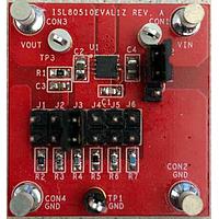 Intersil ISL80510EVAL1Z ຕົວຄວບຄຸມແຮງແສງ LDO ເທົ່າ 1A ປັບແປງ Vout LDO EVAL